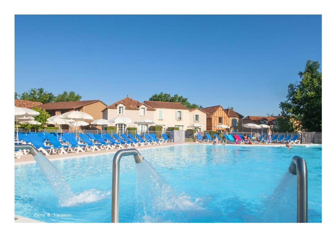 Charmant Appartement Avec Piscine. Monflanquin Kültér fotó